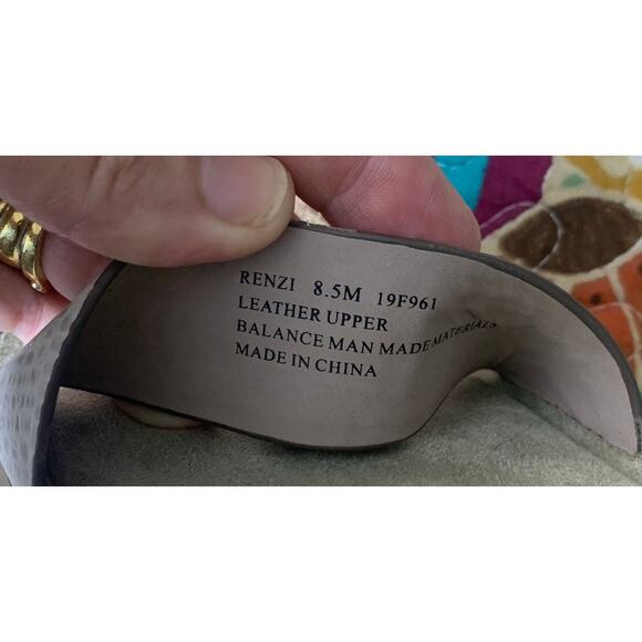 Naked Feet Renzi Flatform Leather Ankle Strap Sandal sz 8.5 Excellent - Picture 10 of 10